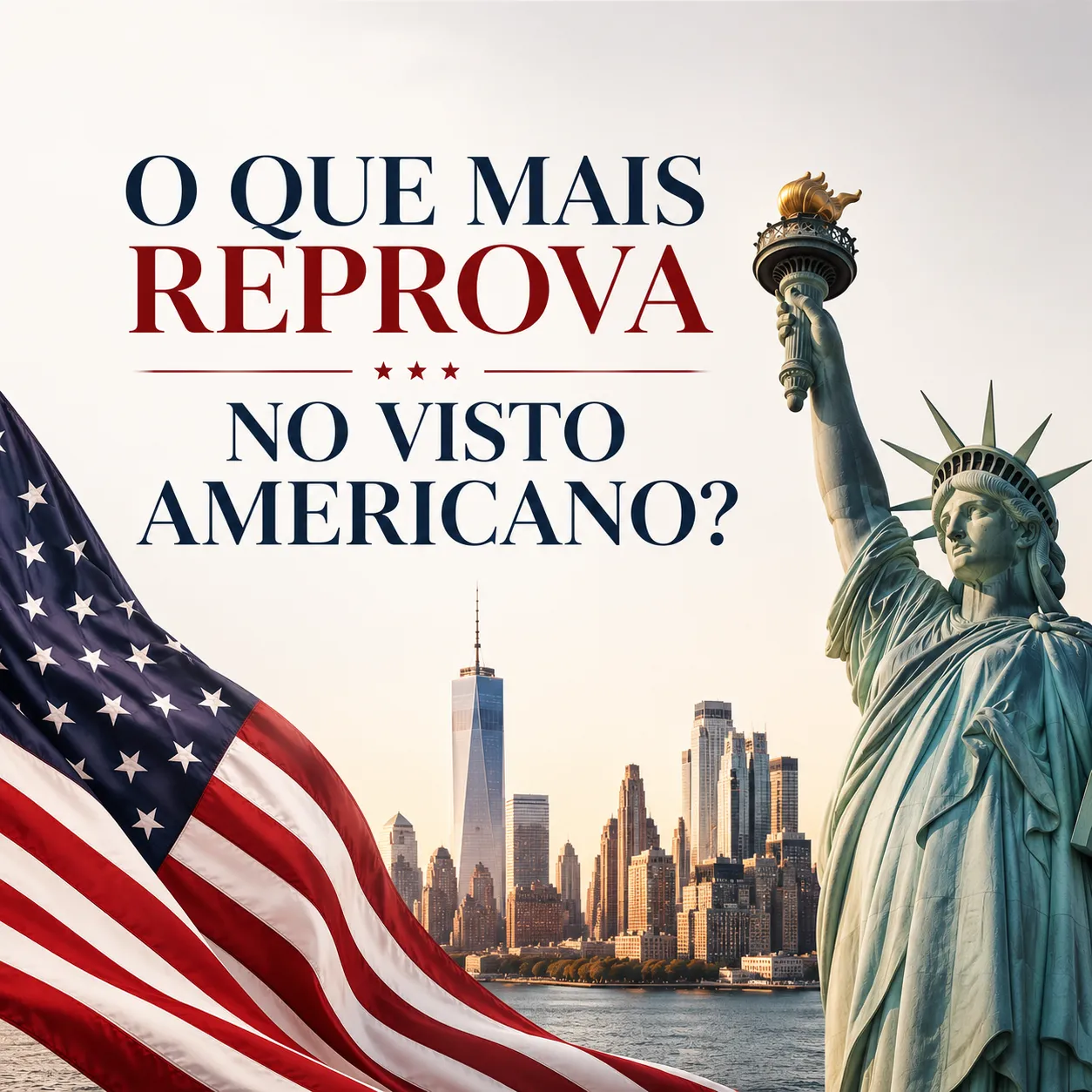 Imagem principal para o artigo O que mais reprova no visto americano? da Now Vistos